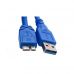 Kабель Epik USB 3.0 to Micro USB Тип B 0.3 м Blue