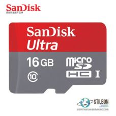 SanDisk 16GB microSDHC/SDXC Class 10 UHS-I Накопичувальна Карта Пам'яті