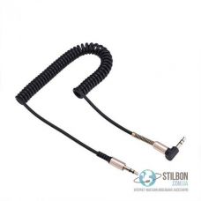 Кабель AUX Protech audio cable Spring кутовий 1м