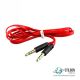 AUX кабель MiniJack 3.5 mm F - MiniJack 3.5 mm F 1m Red