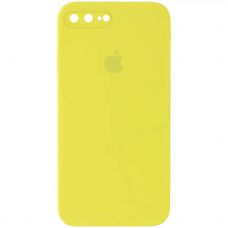 Чохол з закритим низом Silicone Case Separate Camera (Дизайн 12/13) для Apple iPhone 7 Plus/8 Plus Bright Yellow