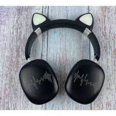 Бездротові Bluetooth навушники Cat Ears SP-20A "Котячі вушка" LED MP3 Black