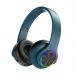Бездротові накладні навушники On.Ear J05 Sports RGB Bluetooth 5.1 MP3 з мікрофоном Blue
