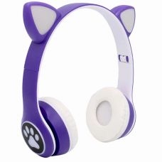 Бездротові навушники "Котячі вушка" CatEar VIV-23M з підсвіткою Bluetooth Violet