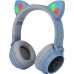 Бездротові навушники "Котячі вушка" Epik BT028C з підсвіткою Bluetooth Blue