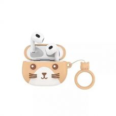 Бездротові навушники дитячі Bluetooth з мікрофоном HOCO CAT EW46 BT5.3 Beige