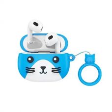 Бездротові навушники дитячі Bluetooth з мікрофоном HOCO CAT EW46 BT5.3 Blue