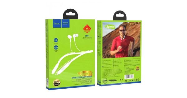 Bluetooth-Навушники Bluetooth Hoco ES51 Sports neckband Білий - 599 ГРН ...