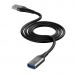 USB Подовжувач XO NB220 3.0 USB to USB data cable 3m Black